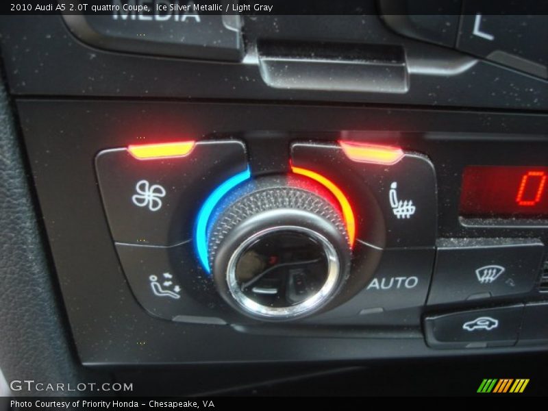 Ice Silver Metallic / Light Gray 2010 Audi A5 2.0T quattro Coupe