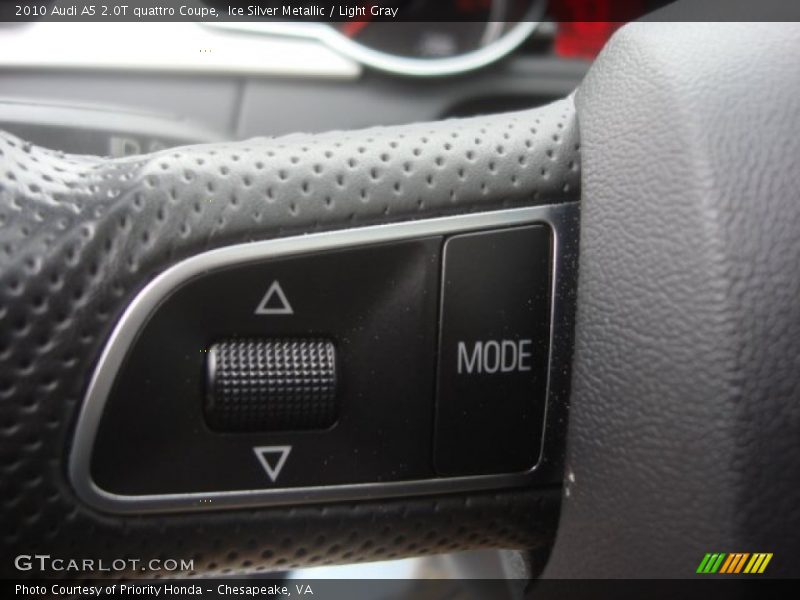 Ice Silver Metallic / Light Gray 2010 Audi A5 2.0T quattro Coupe