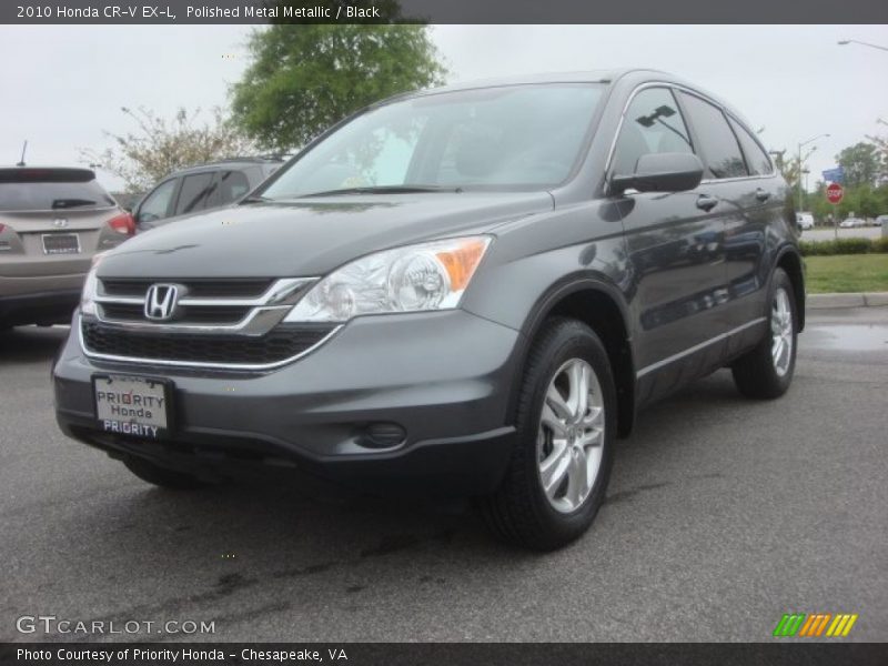 Polished Metal Metallic / Black 2010 Honda CR-V EX-L