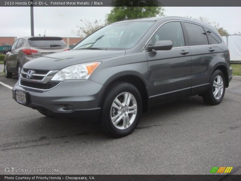 Polished Metal Metallic / Black 2010 Honda CR-V EX-L