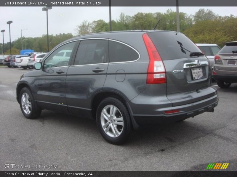 Polished Metal Metallic / Black 2010 Honda CR-V EX-L