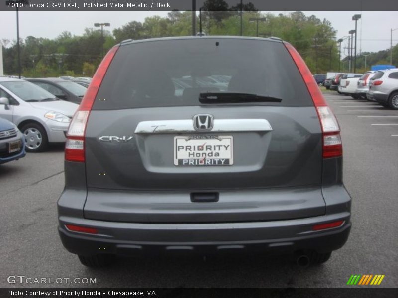 Polished Metal Metallic / Black 2010 Honda CR-V EX-L