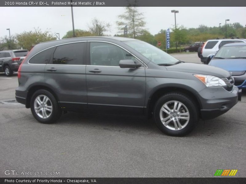 Polished Metal Metallic / Black 2010 Honda CR-V EX-L