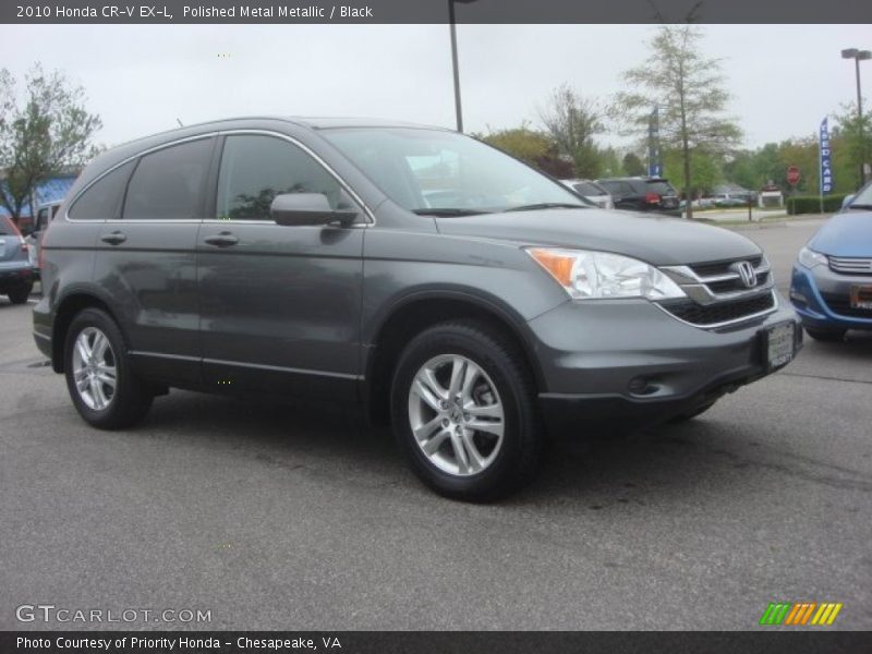 Polished Metal Metallic / Black 2010 Honda CR-V EX-L
