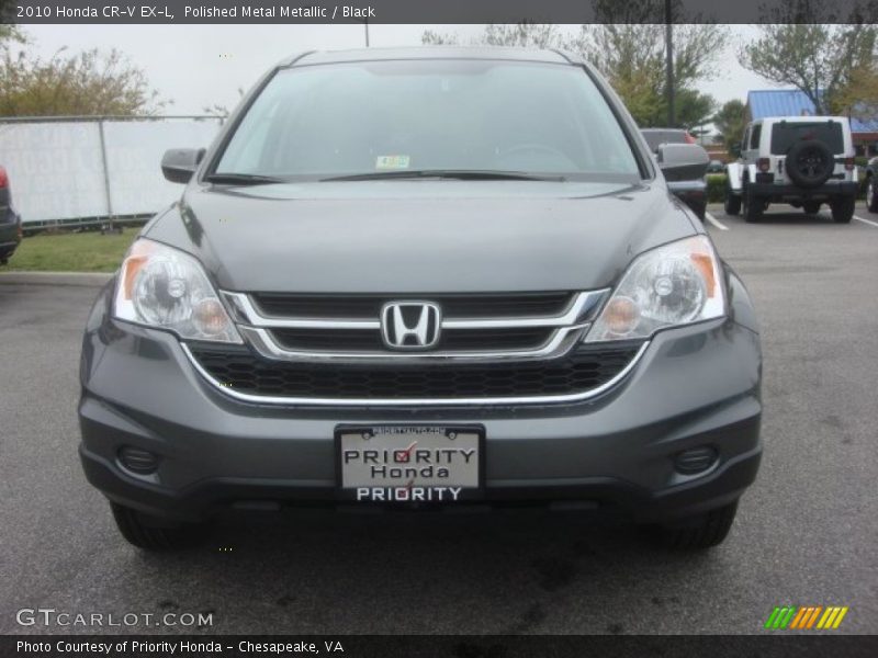 Polished Metal Metallic / Black 2010 Honda CR-V EX-L
