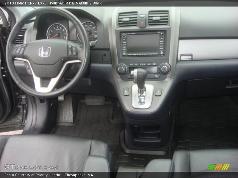 Polished Metal Metallic / Black 2010 Honda CR-V EX-L