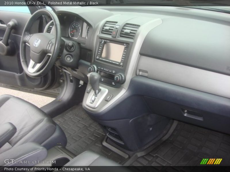 Polished Metal Metallic / Black 2010 Honda CR-V EX-L
