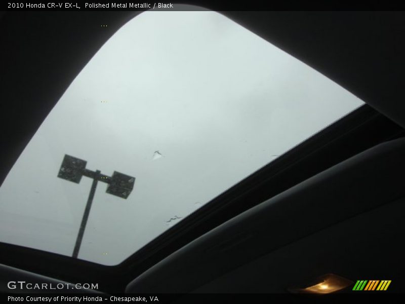 Polished Metal Metallic / Black 2010 Honda CR-V EX-L