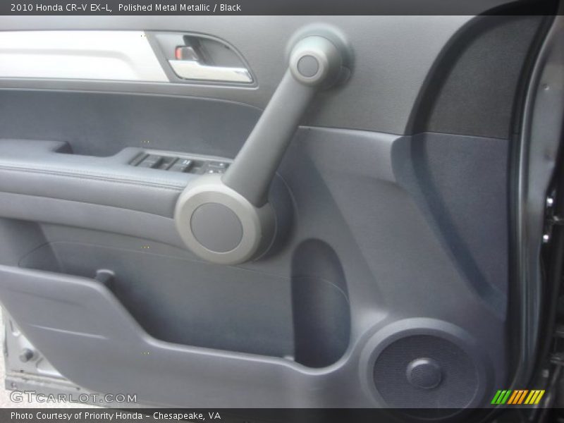 Polished Metal Metallic / Black 2010 Honda CR-V EX-L