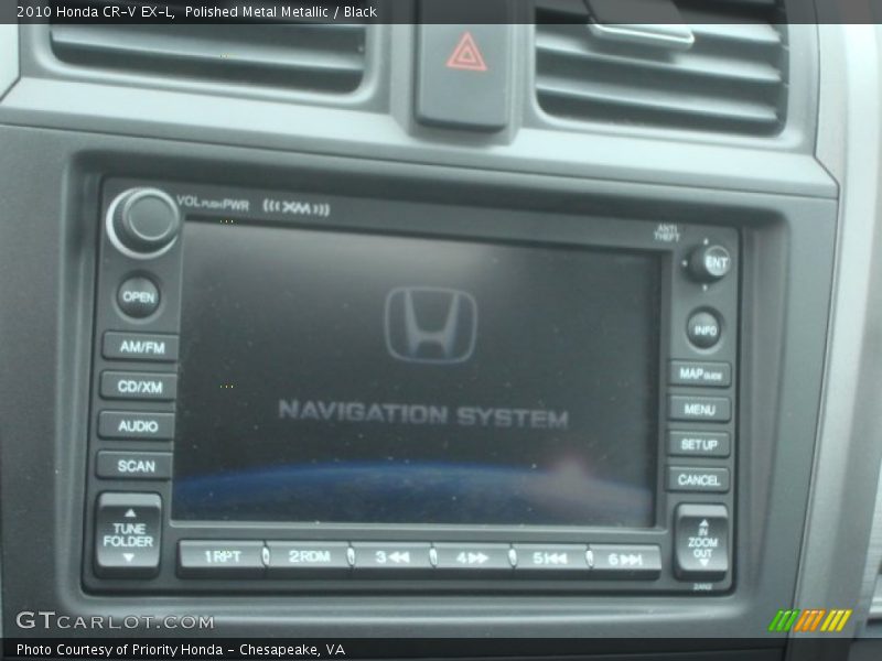Polished Metal Metallic / Black 2010 Honda CR-V EX-L