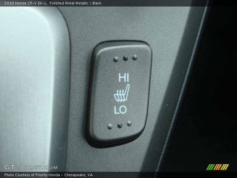 Polished Metal Metallic / Black 2010 Honda CR-V EX-L