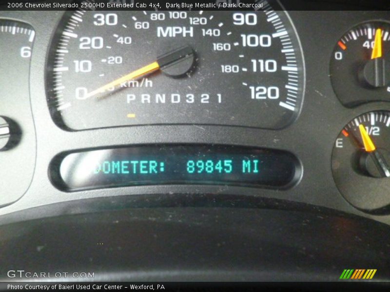Dark Blue Metallic / Dark Charcoal 2006 Chevrolet Silverado 2500HD Extended Cab 4x4