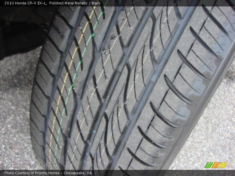 Polished Metal Metallic / Black 2010 Honda CR-V EX-L