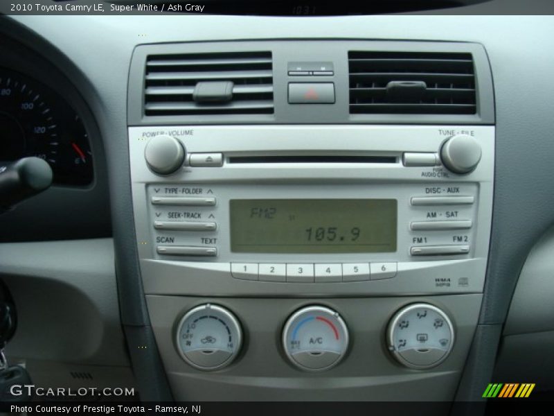 Super White / Ash Gray 2010 Toyota Camry LE