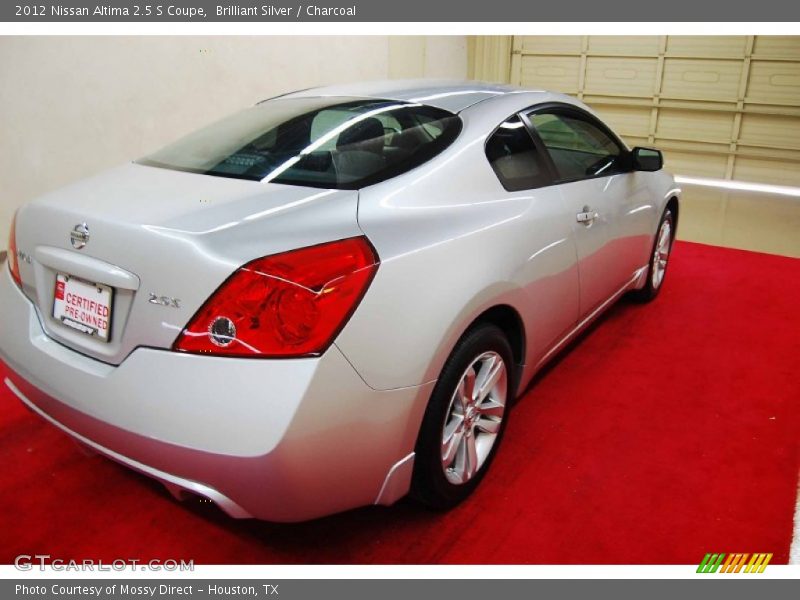 Brilliant Silver / Charcoal 2012 Nissan Altima 2.5 S Coupe