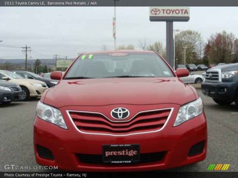 Barcelona Red Metallic / Ash 2011 Toyota Camry LE
