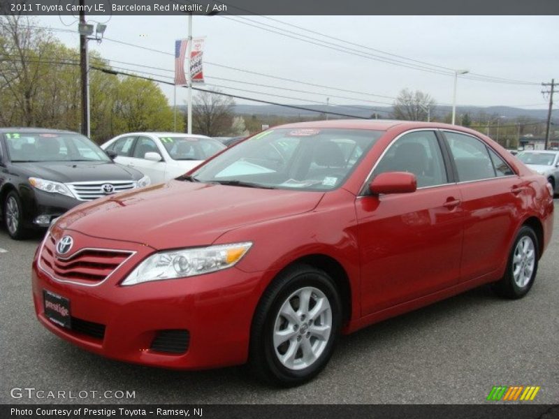 Barcelona Red Metallic / Ash 2011 Toyota Camry LE