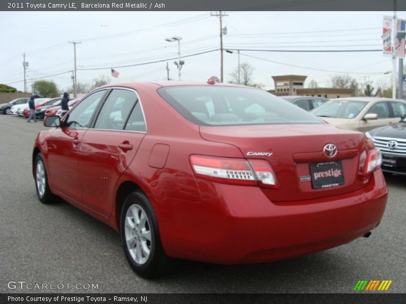 Barcelona Red Metallic / Ash 2011 Toyota Camry LE