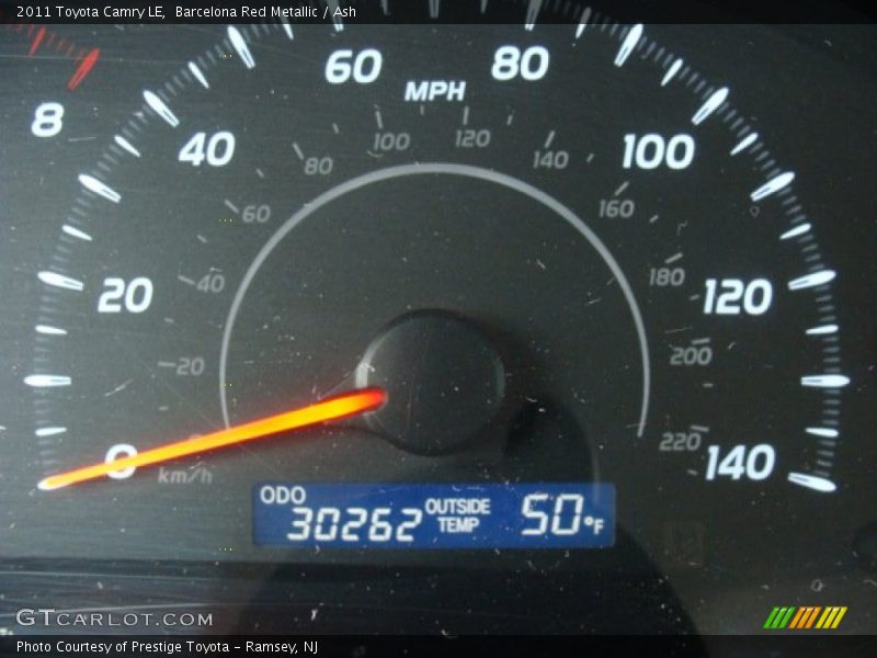 Barcelona Red Metallic / Ash 2011 Toyota Camry LE