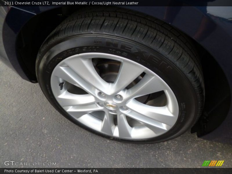Imperial Blue Metallic / Cocoa/Light Neutral Leather 2011 Chevrolet Cruze LTZ