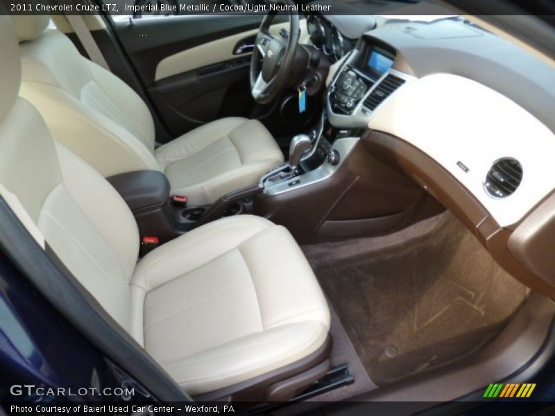 Imperial Blue Metallic / Cocoa/Light Neutral Leather 2011 Chevrolet Cruze LTZ