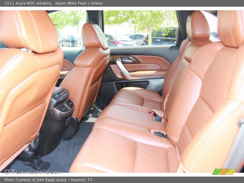 Aspen White Pearl / Umber 2011 Acura MDX Advance