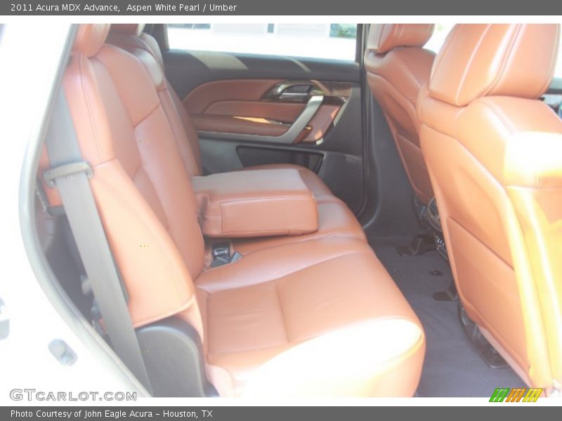 Aspen White Pearl / Umber 2011 Acura MDX Advance