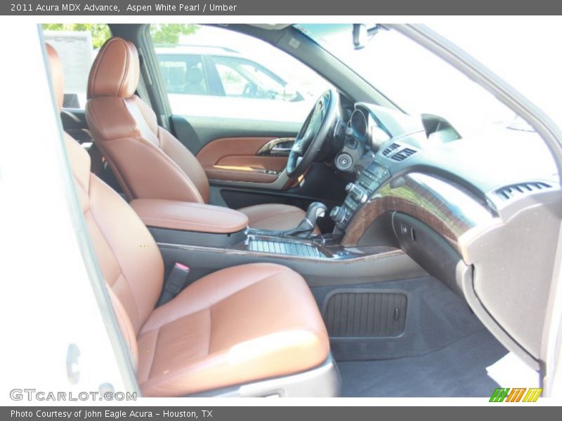 Aspen White Pearl / Umber 2011 Acura MDX Advance