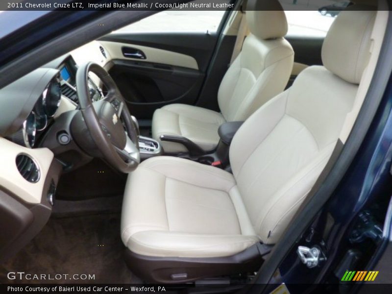 Imperial Blue Metallic / Cocoa/Light Neutral Leather 2011 Chevrolet Cruze LTZ