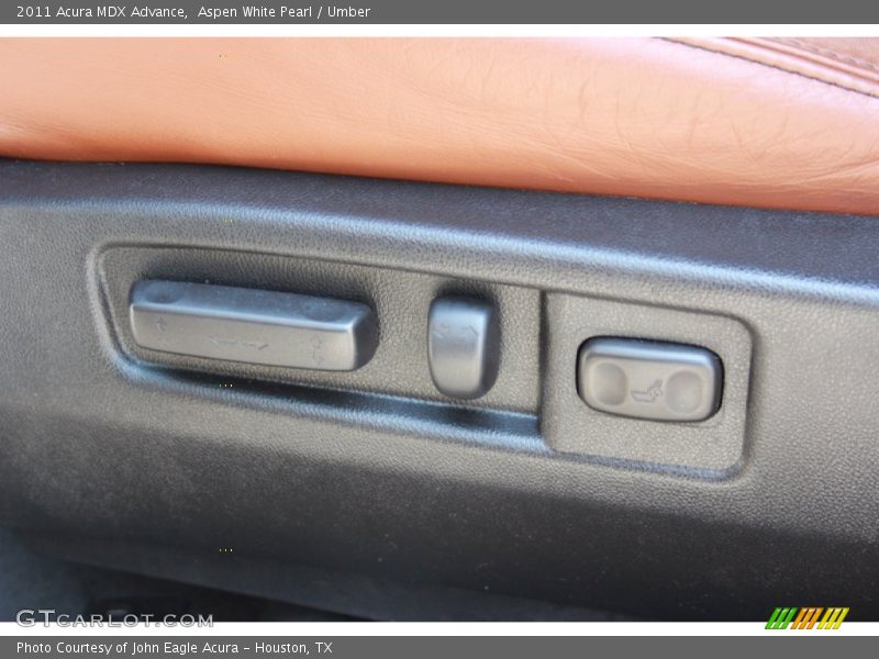Aspen White Pearl / Umber 2011 Acura MDX Advance