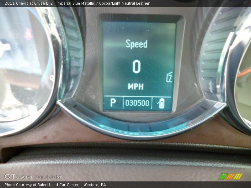 Imperial Blue Metallic / Cocoa/Light Neutral Leather 2011 Chevrolet Cruze LTZ