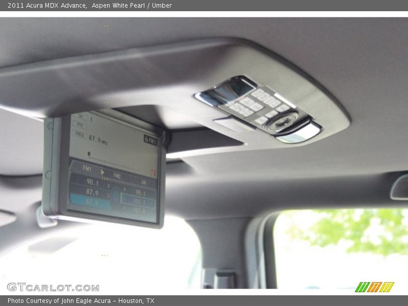 Aspen White Pearl / Umber 2011 Acura MDX Advance