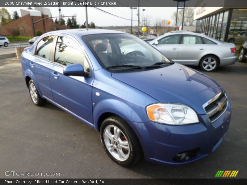 Bright Blue Metallic / Charcoal 2008 Chevrolet Aveo LS Sedan