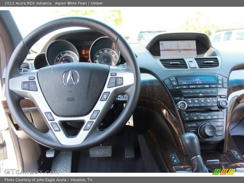 Aspen White Pearl / Umber 2011 Acura MDX Advance
