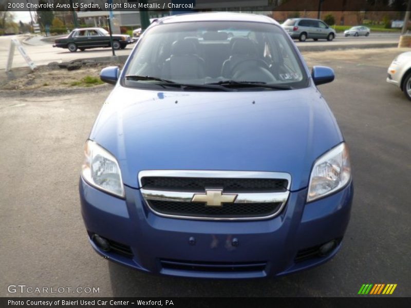 Bright Blue Metallic / Charcoal 2008 Chevrolet Aveo LS Sedan