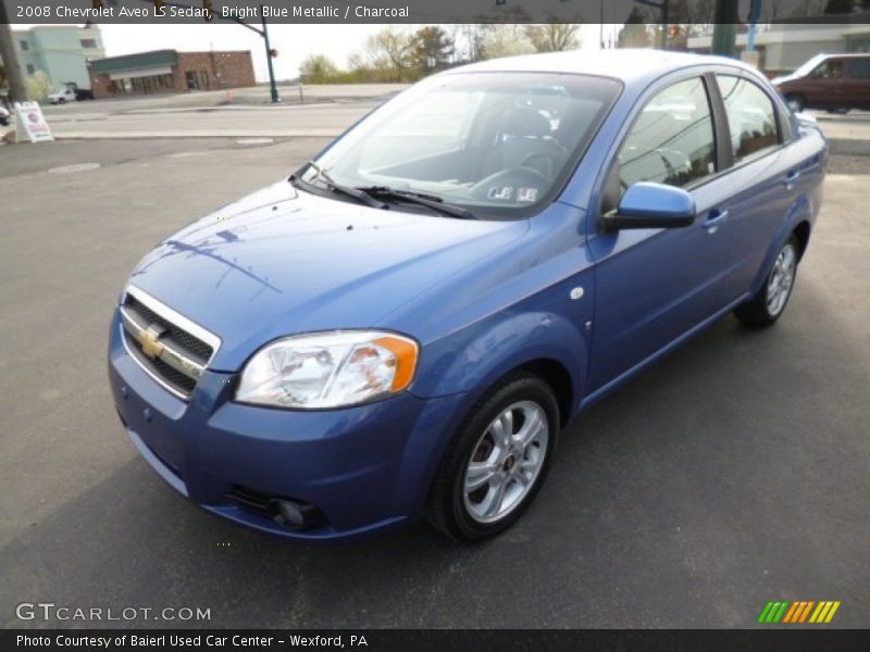 Bright Blue Metallic / Charcoal 2008 Chevrolet Aveo LS Sedan