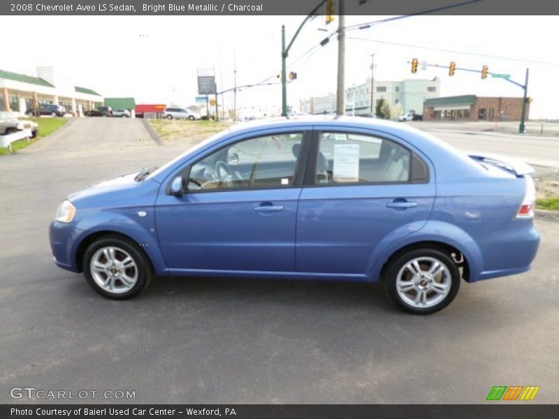 Bright Blue Metallic / Charcoal 2008 Chevrolet Aveo LS Sedan
