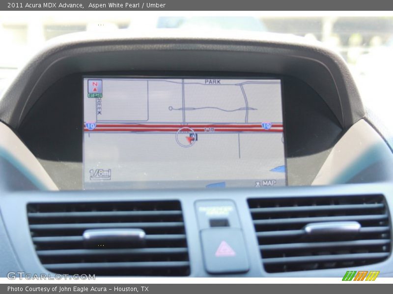 Aspen White Pearl / Umber 2011 Acura MDX Advance
