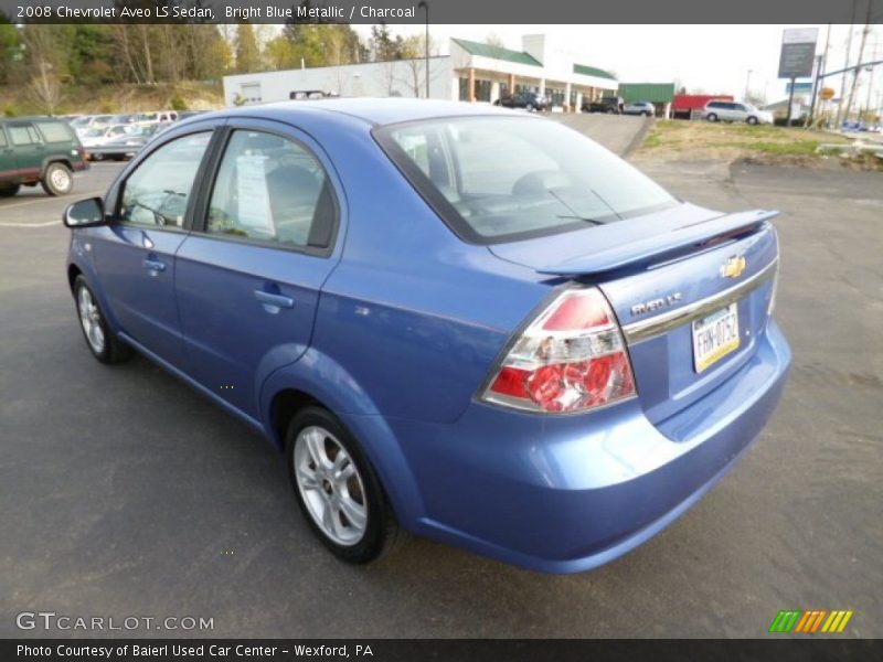 Bright Blue Metallic / Charcoal 2008 Chevrolet Aveo LS Sedan