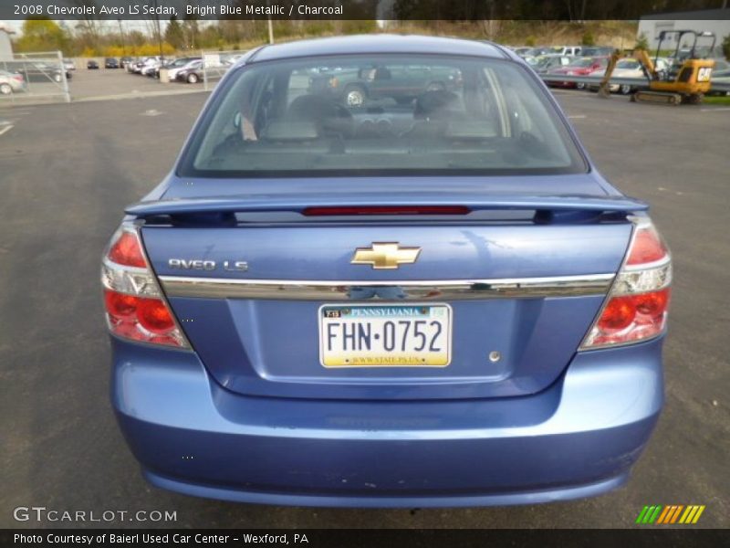 Bright Blue Metallic / Charcoal 2008 Chevrolet Aveo LS Sedan