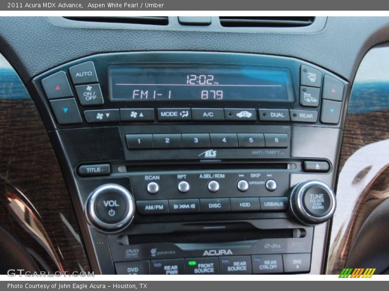 Aspen White Pearl / Umber 2011 Acura MDX Advance