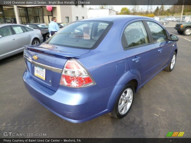 Bright Blue Metallic / Charcoal 2008 Chevrolet Aveo LS Sedan