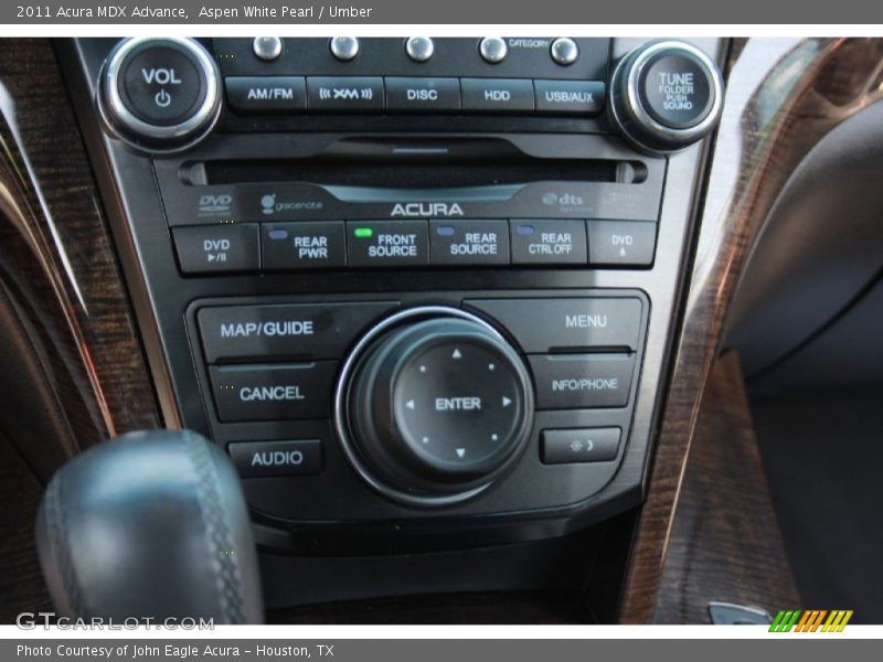 Aspen White Pearl / Umber 2011 Acura MDX Advance