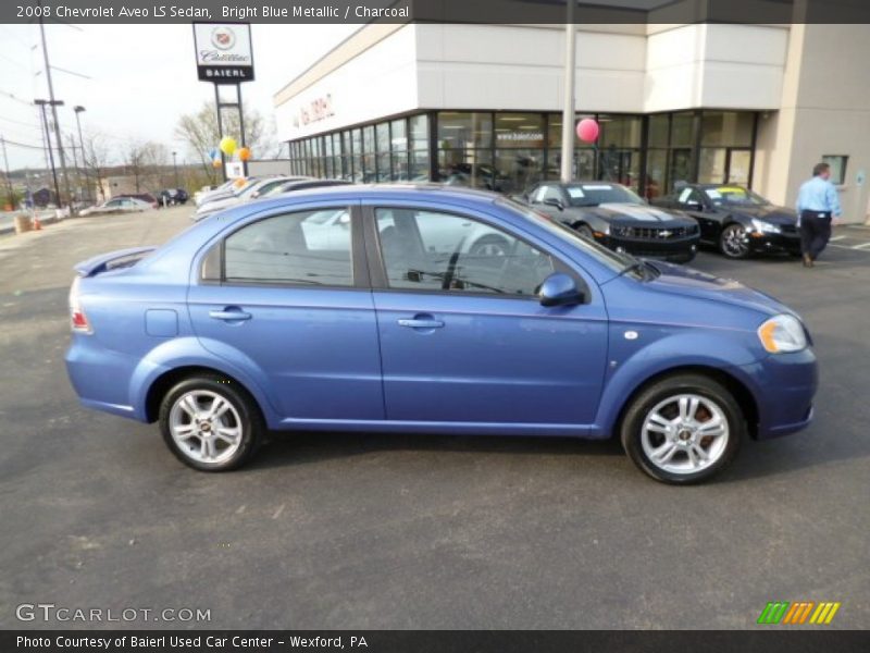 Bright Blue Metallic / Charcoal 2008 Chevrolet Aveo LS Sedan