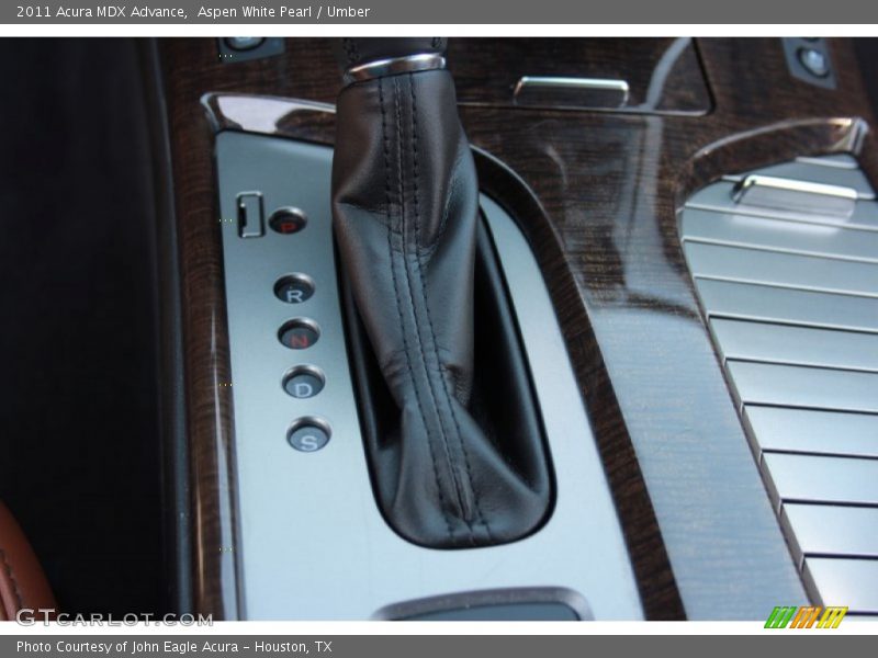 Aspen White Pearl / Umber 2011 Acura MDX Advance