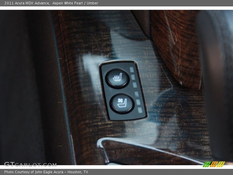Aspen White Pearl / Umber 2011 Acura MDX Advance