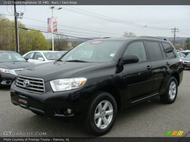 Black / Sand Beige 2010 Toyota Highlander SE 4WD