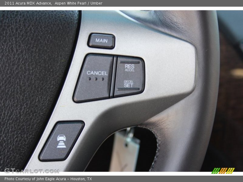 Aspen White Pearl / Umber 2011 Acura MDX Advance