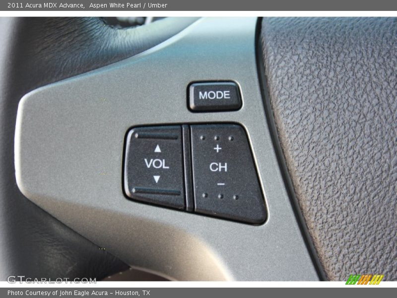 Aspen White Pearl / Umber 2011 Acura MDX Advance