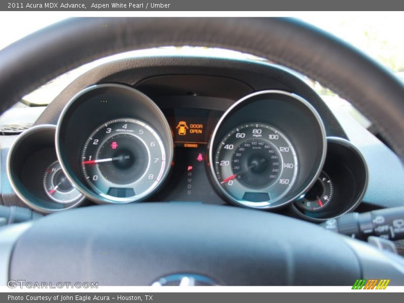 Aspen White Pearl / Umber 2011 Acura MDX Advance